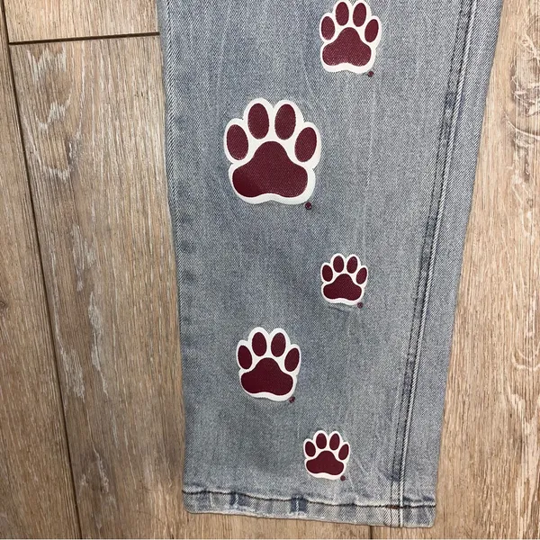 GAMEDAY SOCIAL Legacy Collection Mississippi State MSU Jeans Bulldog Paws 31 - Image 4