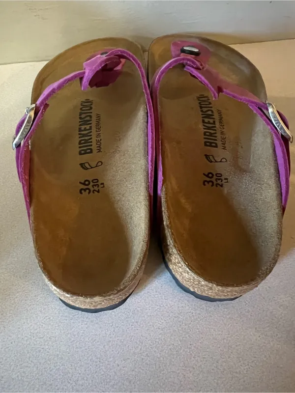 Birkenstock Gizeh Purple Braided Thong Sandals 36 US size ladies 5 - Image 4