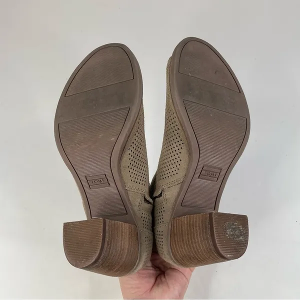 Toms Womens‎ Majorca Peep Toe Ankle Booties Size 7 - Image 5