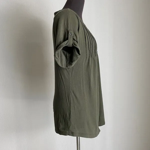 Old Navy sz S green  boho blouse‎ - Image 4
