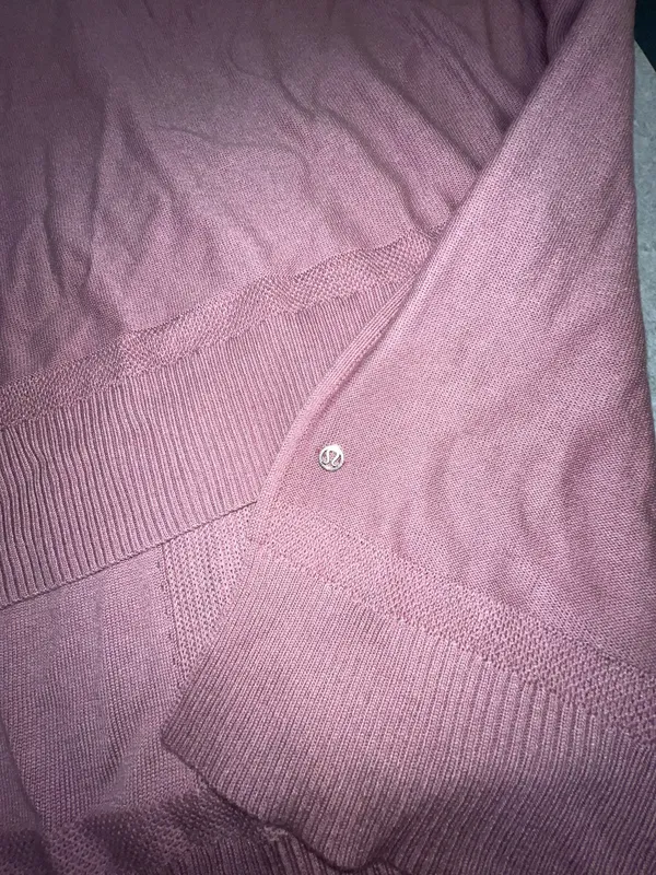 Lululemon Be At Ease Poncho Cashmere Blend Pink - Image 7