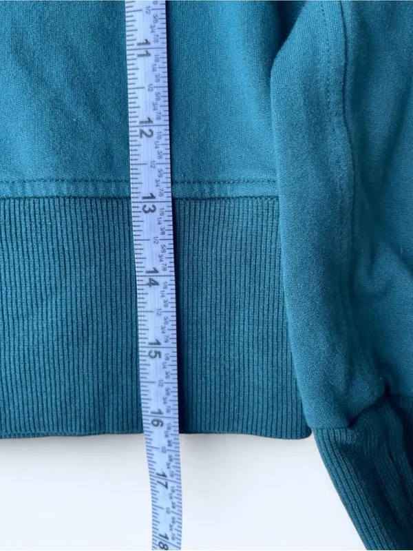 Lululemon Fleece Modal Long Sleeve Hoodie Green Jasper Yoga Pilates Activewear 4 - Image 8