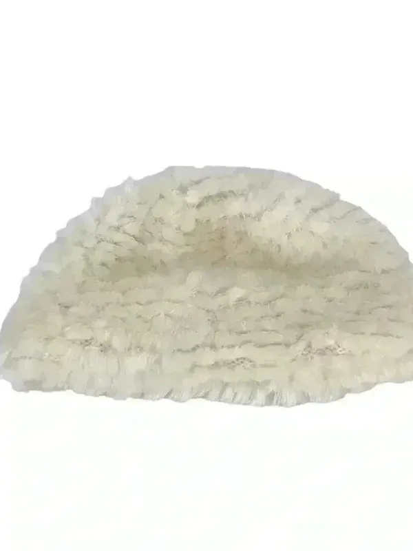 Vintage Hat Hansen Faux Fur White Winter Made In The Usa Adjustable Cap - Image 13