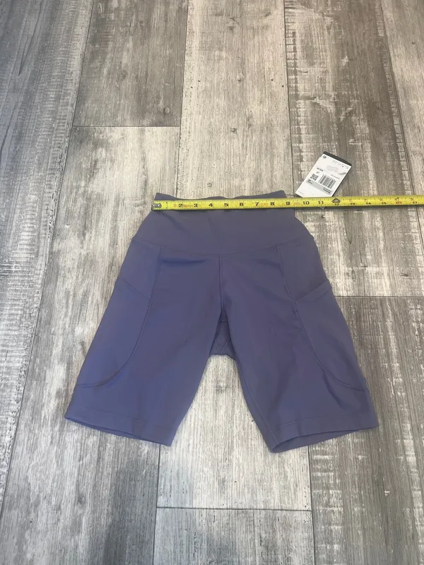 Nike One High-Waisted 8” Biker Short with side pockets Purple Size XS (A 99) - Image 2