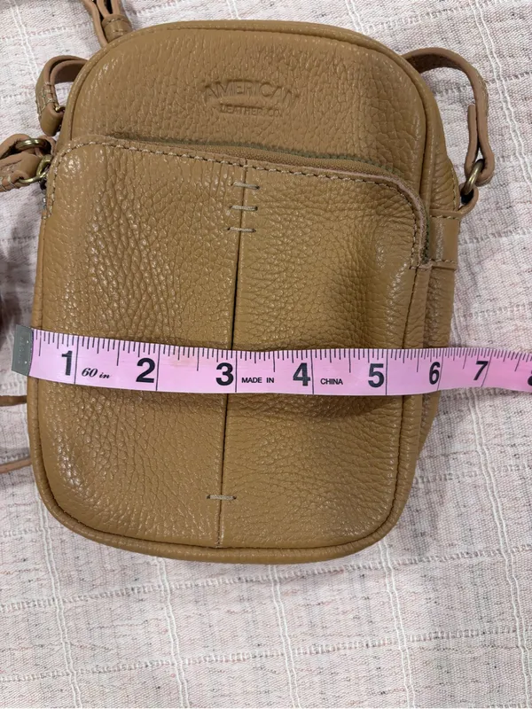 American‎ Leather Co. Cleveland Crossbody Cafe Latte - Image 11