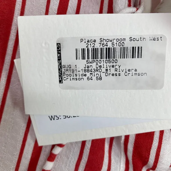 Auguste The Label Womens Mini Dress Riviera Poolside Crimson Red Size 4 Summer‎ - Image 9