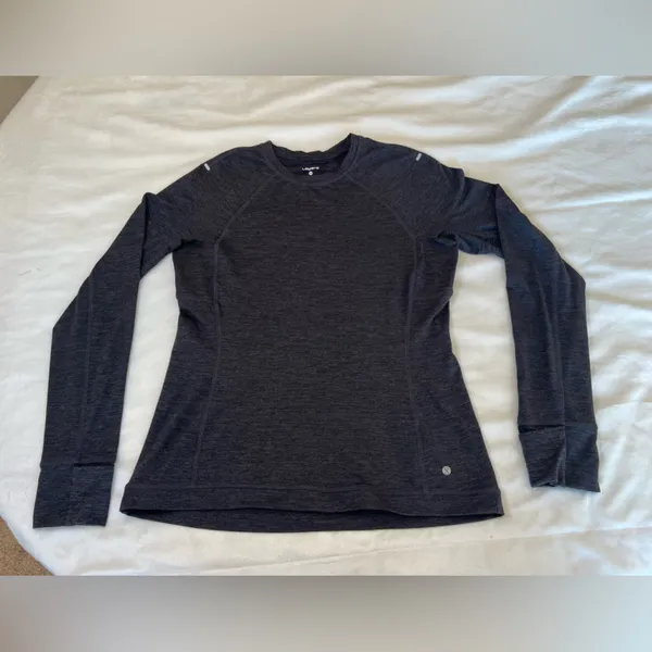Layer 8 Heathered Gray Performance Shirt Size‎ Medium Black - Image 5