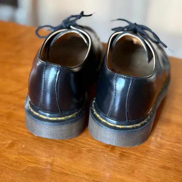 Vintage 90s Dr. Martens 1461 Oxford Derby Smooth Leather Shoes - Image 6