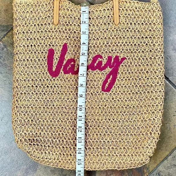 Vacay Beach Tote Bag Brown - Image 6