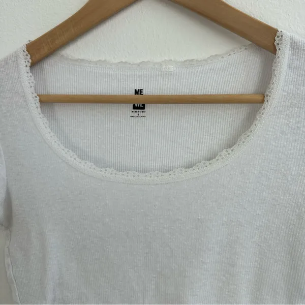 Me to We White Crop Top - Image 2