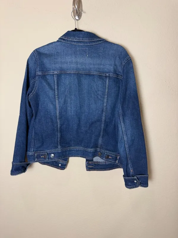 OLD NAVY Classic Denim Trucker Jean Jacket Size Large - Image 3