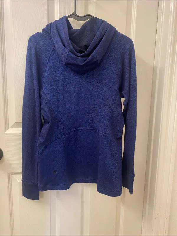 lululemon athletica Navy Blue Cowl Pullover Sweater - Image 5