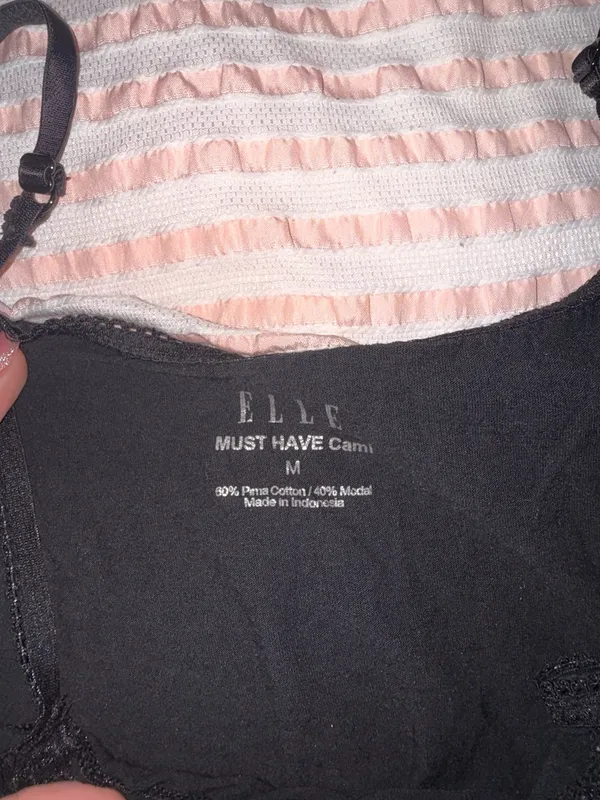 Elle Black lace cami - Image 2