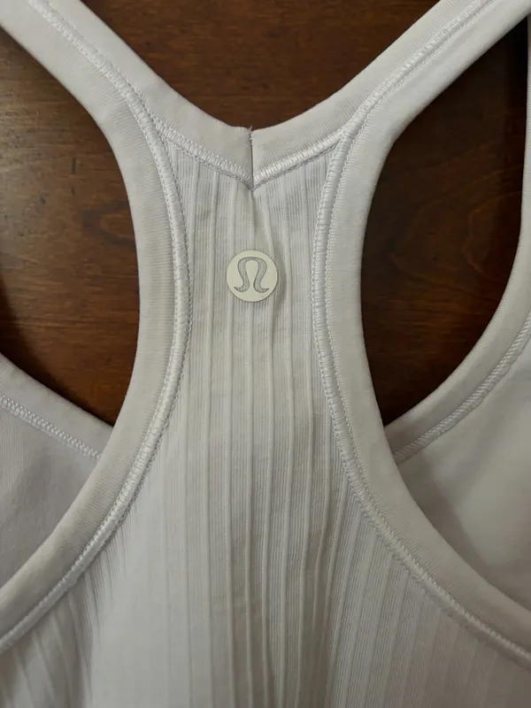 Lululemon White Ebb To Street Tank Top - Image 3
