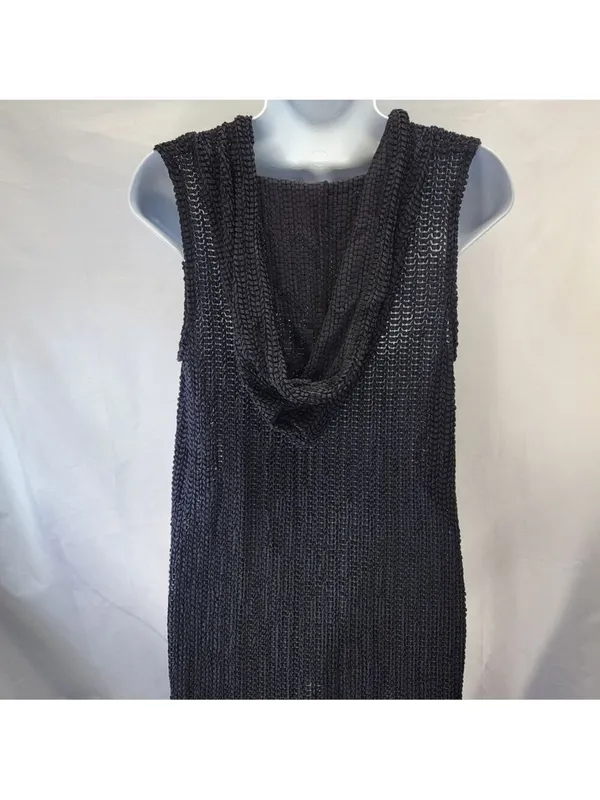 Rendezvous Black Knit Swim Coverup Size Small - Image 4