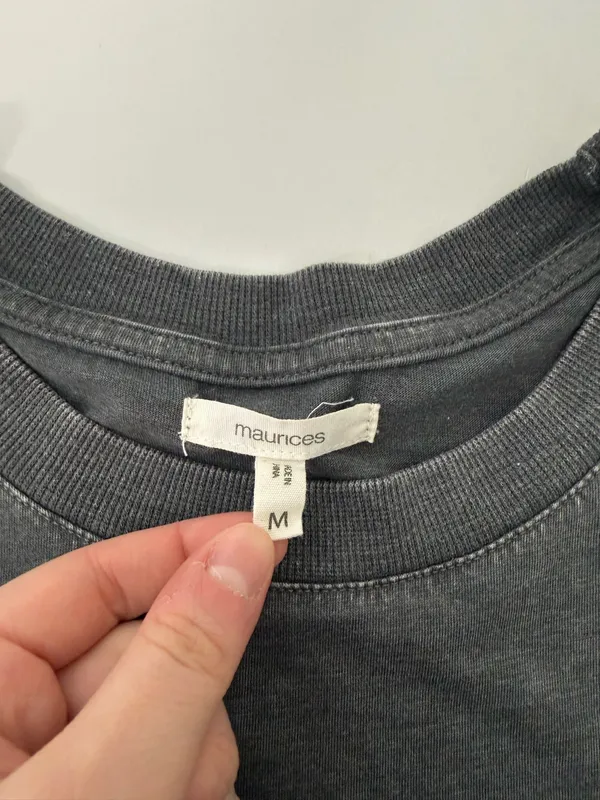 Maurices Whiskey Always A Good Idea Oversized Graphic Tee Gray Rhinestone - Image 9