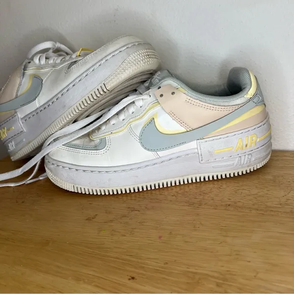 Nike Air Force 1 Shadow Pastel Sneakers - Women's‎ Size 6.5 US - Multi-Color - Image 4