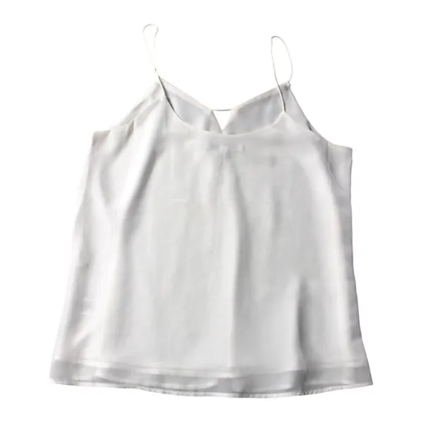 Naked Zebra Cami‎ Tank Top Womens Medium White Embroidered Boho AT20299 Festival - Image 4