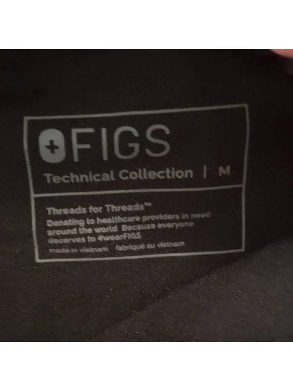Figs Black Jogger Scrub Pants Size Medium - Image 9