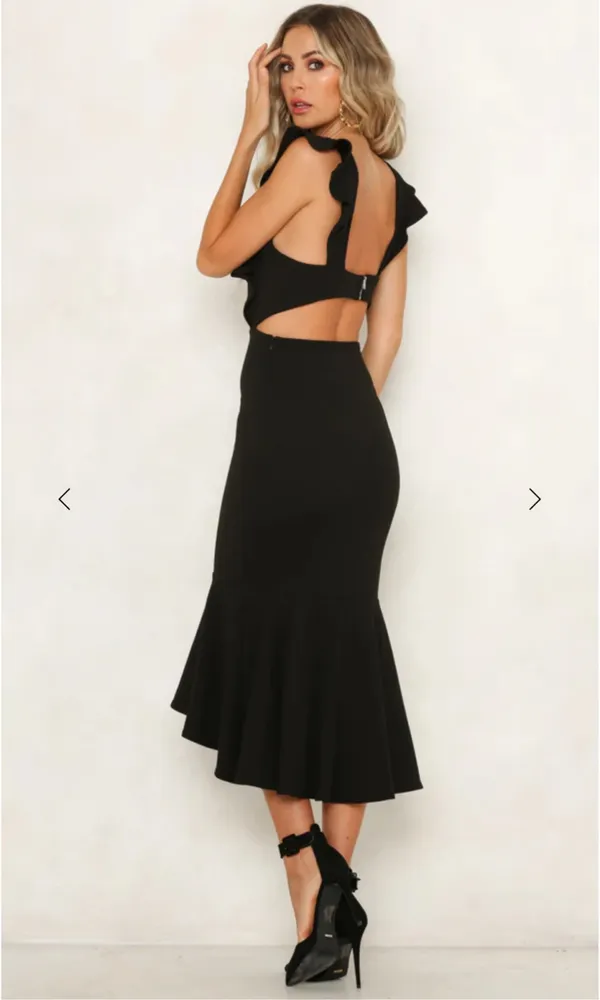 Hello Molly Only On Stage Midi Dress Black - Image 5