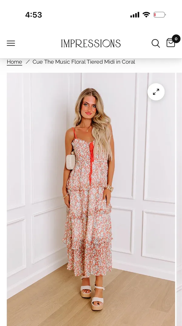 In Loom Floral Maxi Dress - Image 3