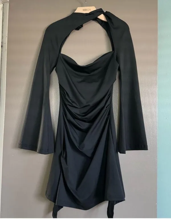 ZARA Black Date Night Dress - Image 3