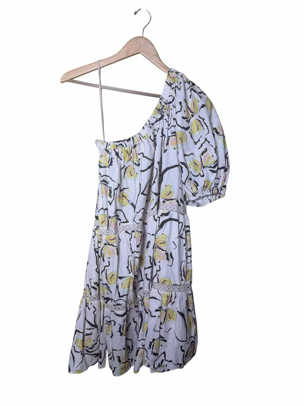 New Velvet by Graham & Spencer One-Shoulder Floral Mini Dress Size XL - Image 5