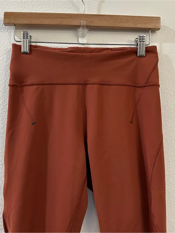 Lululemon Everlux & Mesh HR Tight 25" Dark Terracotta Leggings Size 6 - Image 6