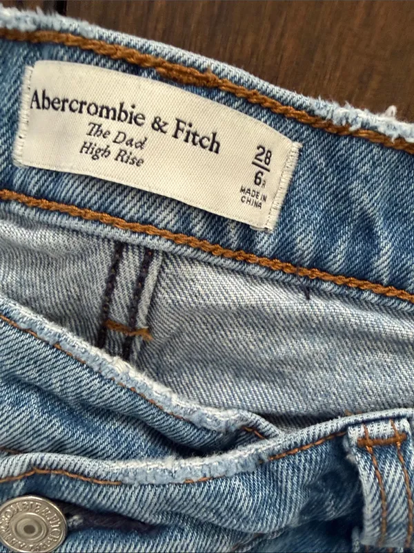 Abercrombie & Fitch Light Blue High Rise Jeans - Image 2