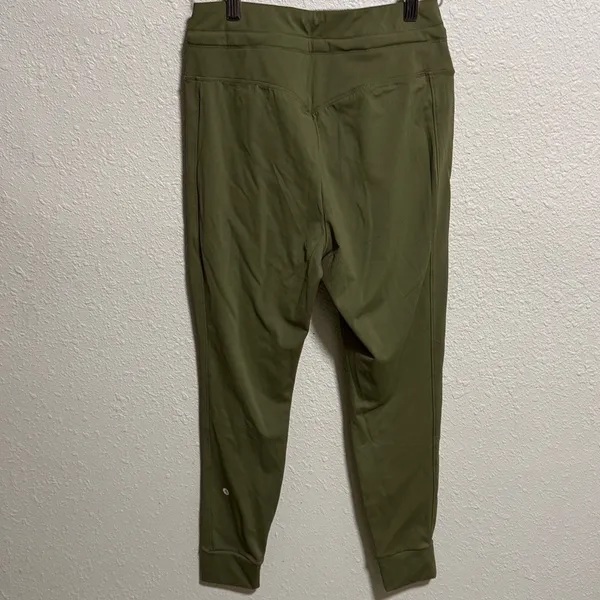 Halara Olive Green High‎ Waisted Drawstring Joggers Petite Small Tapered Pants - Image 9