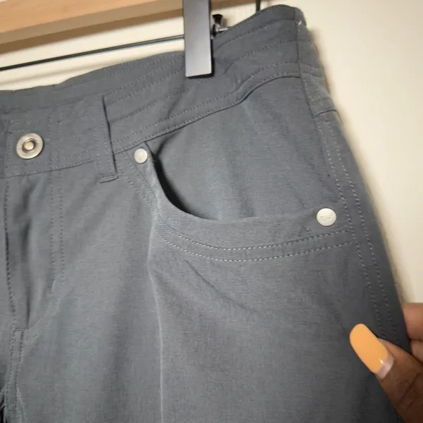 KUHL Women Cargo Pants 8 REG Gray Splash Roll Up Hiking‎ Outdoor Technical Gorp - Image 3