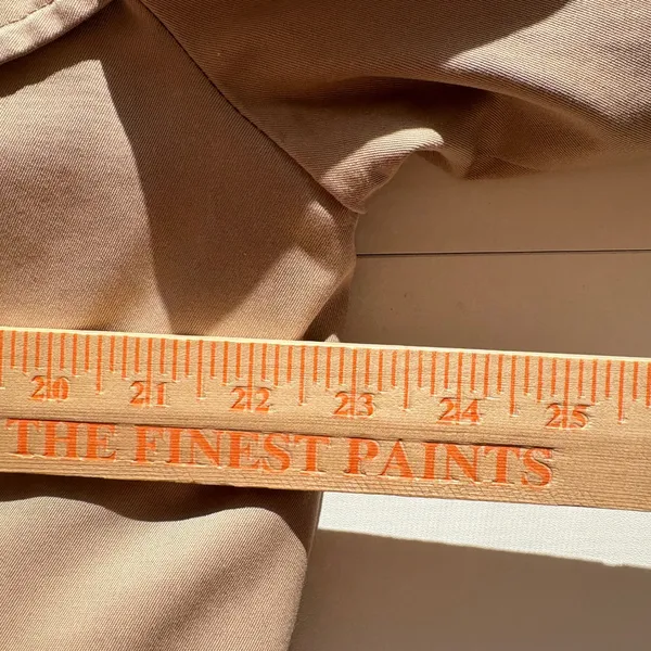 London Fog Classic Beige Double Breasted‎ Trench Coat Belted Size 14 1/2 - Image 6