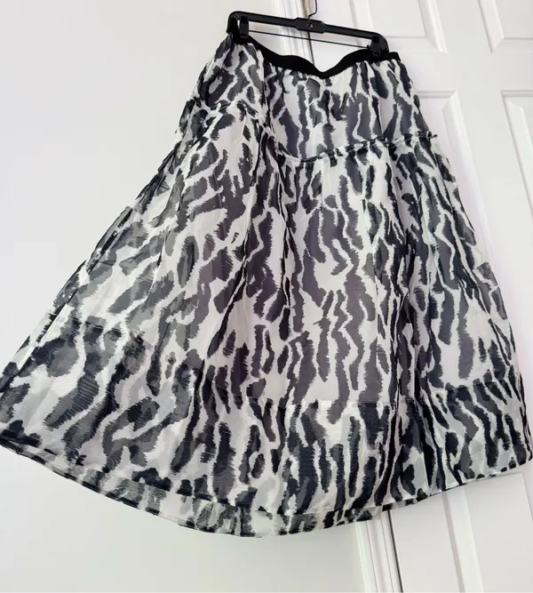 Anthropologie Maeve Full Midi Puffy Skirt, Size XL - Image 7