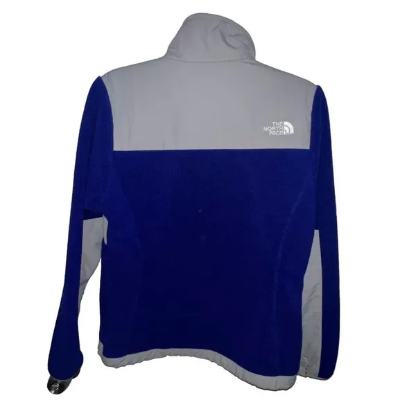 The North Face Jacket Womens Small Blue Purple Grey‎ Fleece Polartec Denali Coat - Image 2