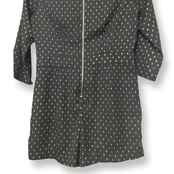 Zara Black Polka Dot Romper 3/4 Sleeve Romper Playsuit Size Small Retro Chic - Image 8