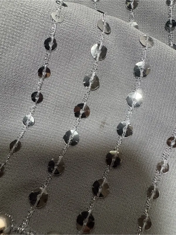 EXPRESS Y2K Studded Grey Racerback Tank Top - Image 6