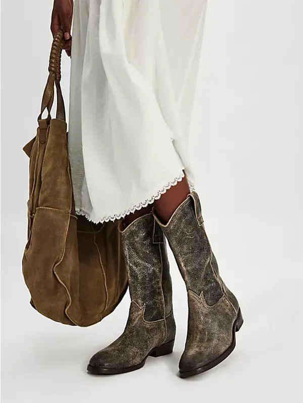 Free People Pepper Pull-On Boots Desert Sz 37 - Image 2