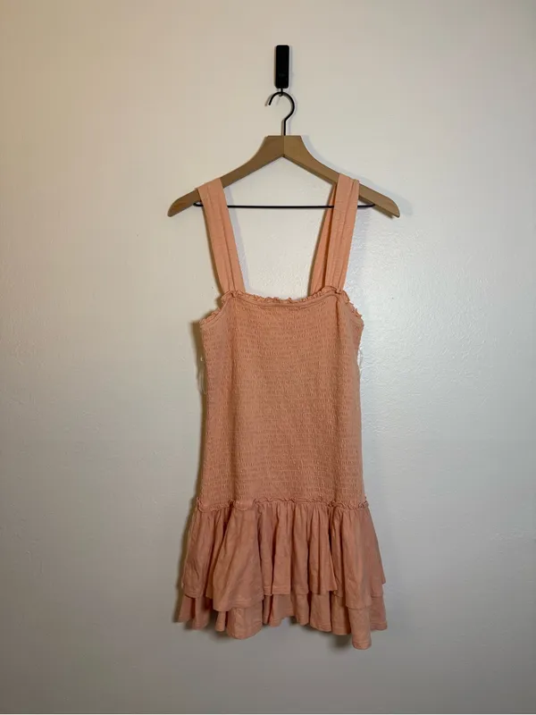 American Eagle Sunchaser Knit Smocked Drop Waist Mini Dress‎ - Image 2