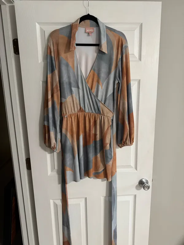 Show Me Your MuMu Patsy Mini Dress in Retro Absract - Image 2