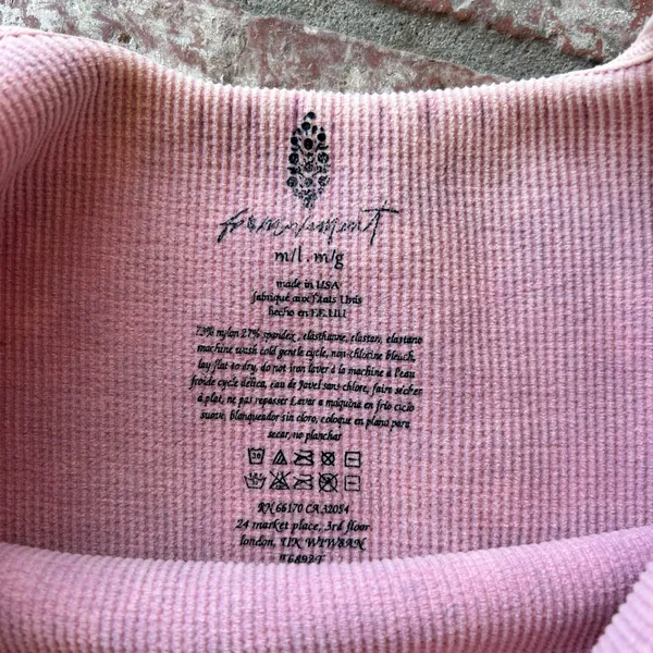 FP Movement Pink Ribbed Women's Top - Image 3