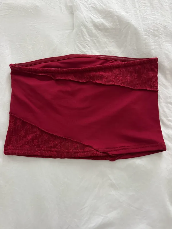 Edikted Red Tube Top - Image 4