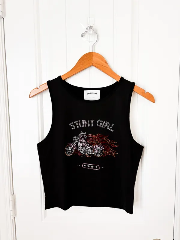 Understated Leather Stunt Girl Tank Revolver Black Size Large - Image 2
