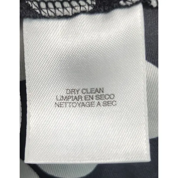 Nine West Black White Polka Dot Silk Blouse Top Women's Size‎ L - Image 4