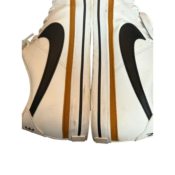 Nike Court Legacy White Black Desert Ochre Leather Sneakers Casual Lace-Up Shoes - Image 6