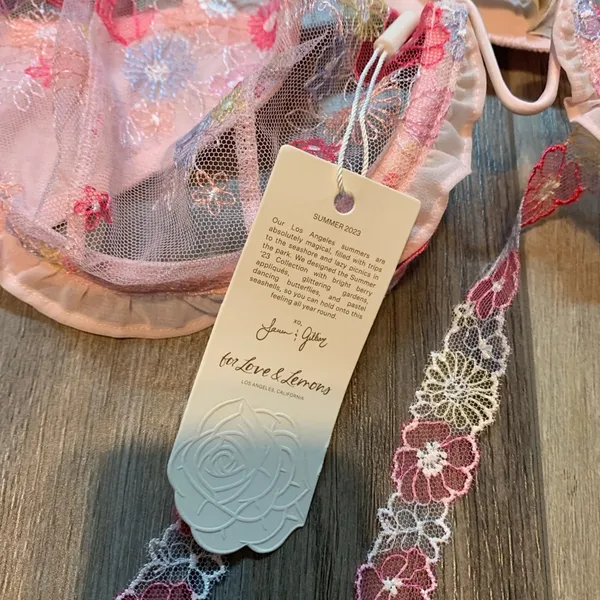 NWT For Love And Lemons Greenhouse Garden Underwire Bra - Image 3