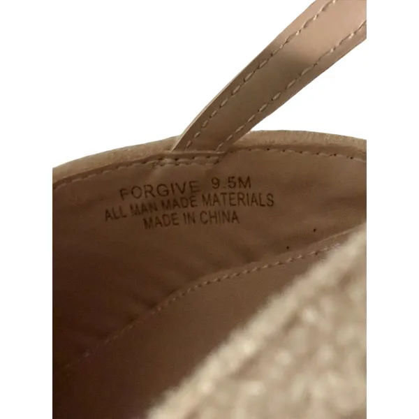 Cushionare Forgive Natural Raffia Slingback Flats -Size 9.5 - Image 9
