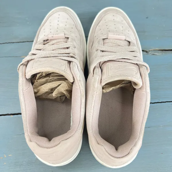 Nike Air Force 1 Sage Low Particle Beige Suede Platform Sneakers AR5339-201 7.5 - Image 9