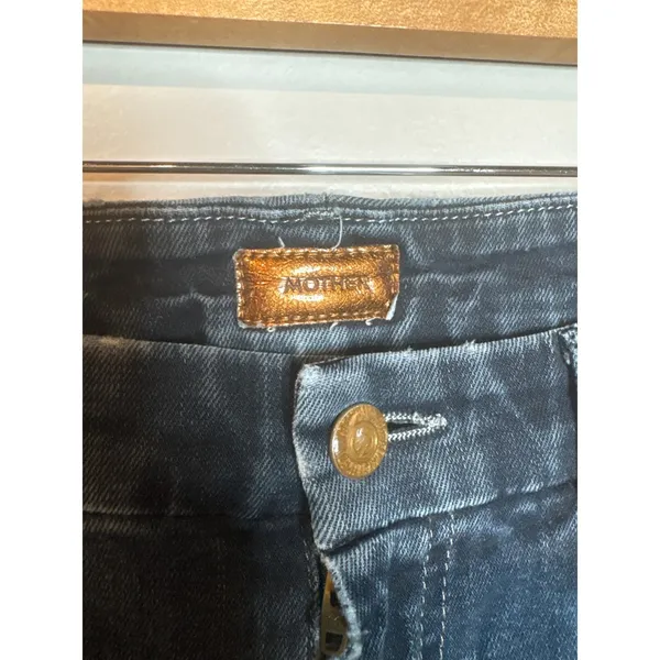 Mother Denim High Waisted Looker Jeans in Coffee, Tea or Me - Image 7