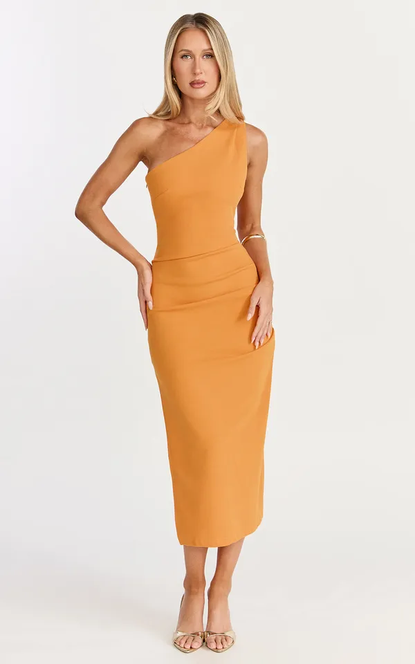 New Showpo MONETTE Midi Dress One Shoulder Straight Dress XL MSRP $119 - Image 2