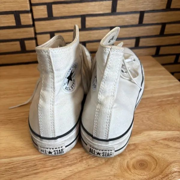 Converse Chuck Taylor All‎ Star White Lift Platform High Top Sneakers Size 10 - Image 5